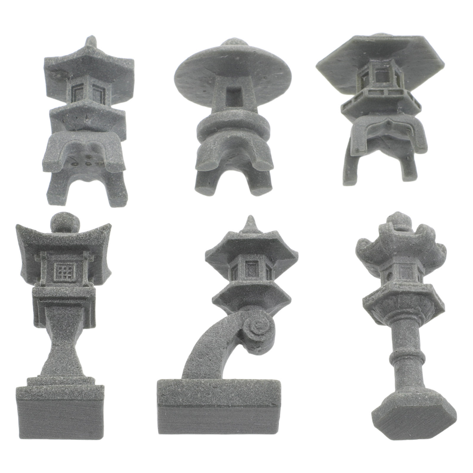Bonsai Zen Garden Set - Conjunto de 6 Peças de Esculturas