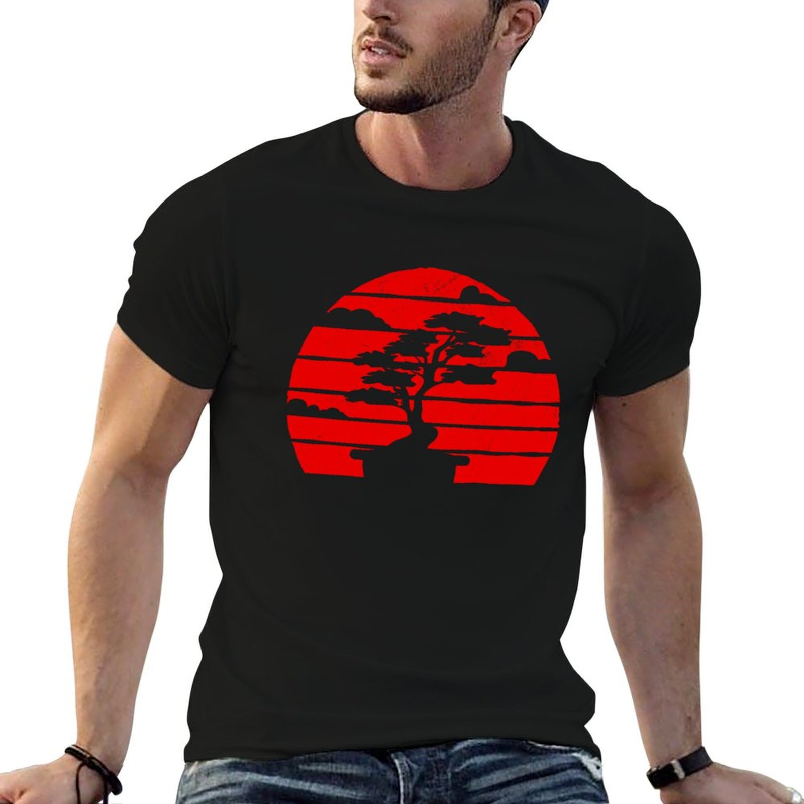 Bonsai Tree Garden Japan - Camiseta com estampa de árvore bonsai,