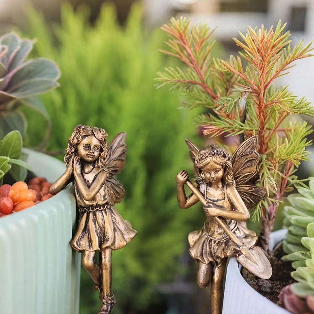 Nova Decoração de Resina Anjo  - Bonsai Garden Design avaliação e preço