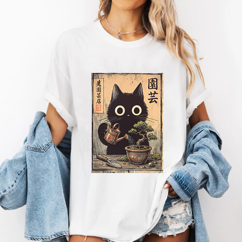 Camiseta Bonsai Black Cat, est - Bonsai Garden China avaliação e preço