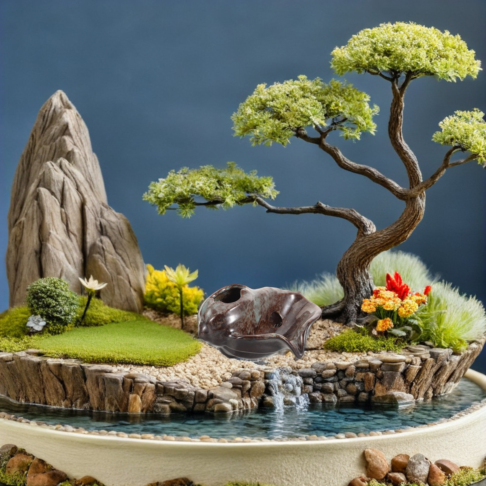 Fonte de Cerâmica com Bico de  - Bonsai Garden Design avaliação e preço